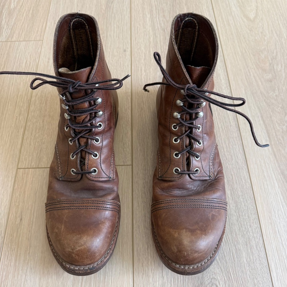 Red Wing Iron Ranger 8111 Amber Harness Leather Boots Mens 11.5 D USA Made - Picture 2 of 11